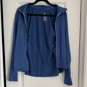 Blue Zip-Up Activewear